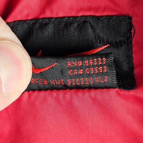 Vintage Nike Zip Up Jacket Windbreaker Mens Size Large Red - Picture 7 of 10